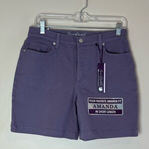 Gloria Vanderbilt Purple Denim Shorts